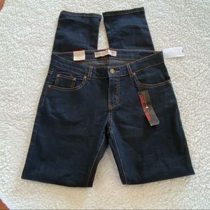 Chillin girl blue jeans size 13 junior dark blue five pocket jeans New Casual